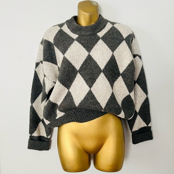 Abercrombie and fitch diamond crewneck sweater size xs - Picture 3 of 5